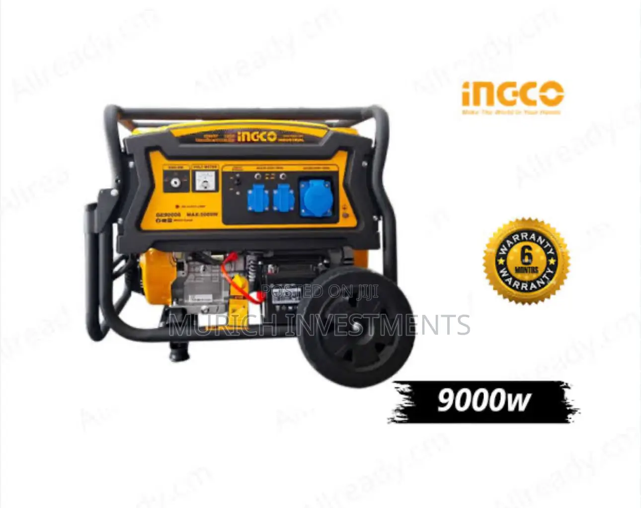 Ingco 9.0kw Automatic Gasoline Generator 9000w – Ge90006