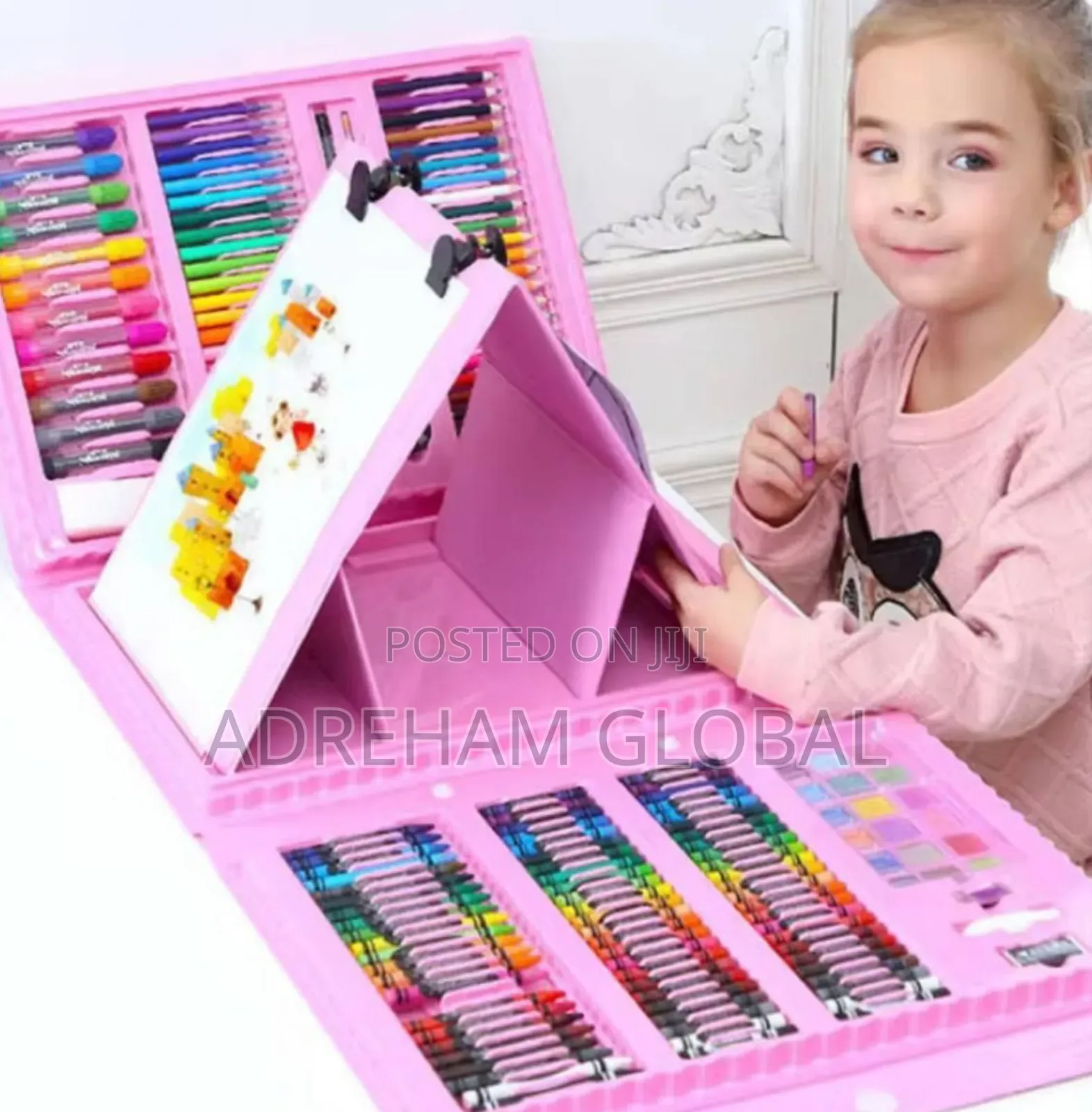 208 PCS Kids Super Mega Art Coloring Set Painting Set