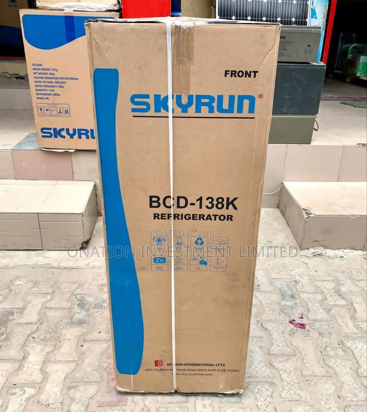 Skyrun Double Door Refrigerator 138l Top Freezer