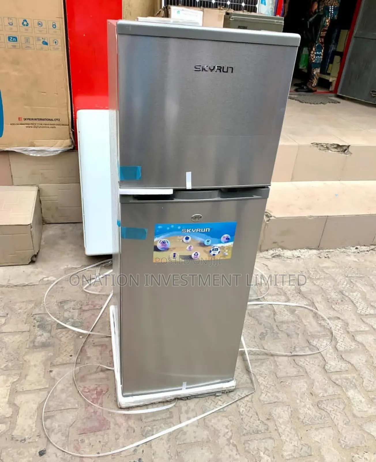 Skyrun Double Door Refrigerator 138l Top Freezer