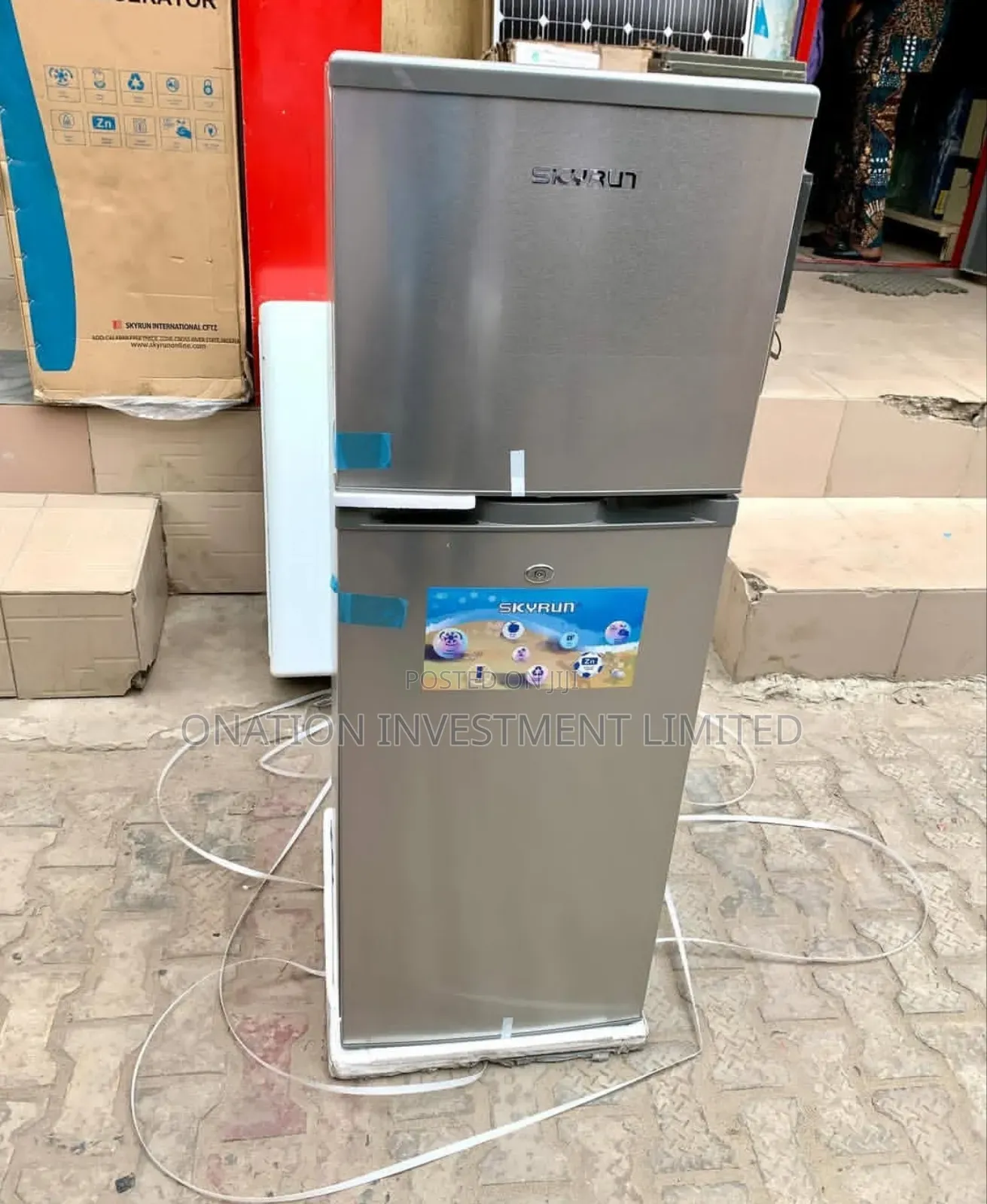 Skyrun Double Door Refrigerator 138l Top Freezer