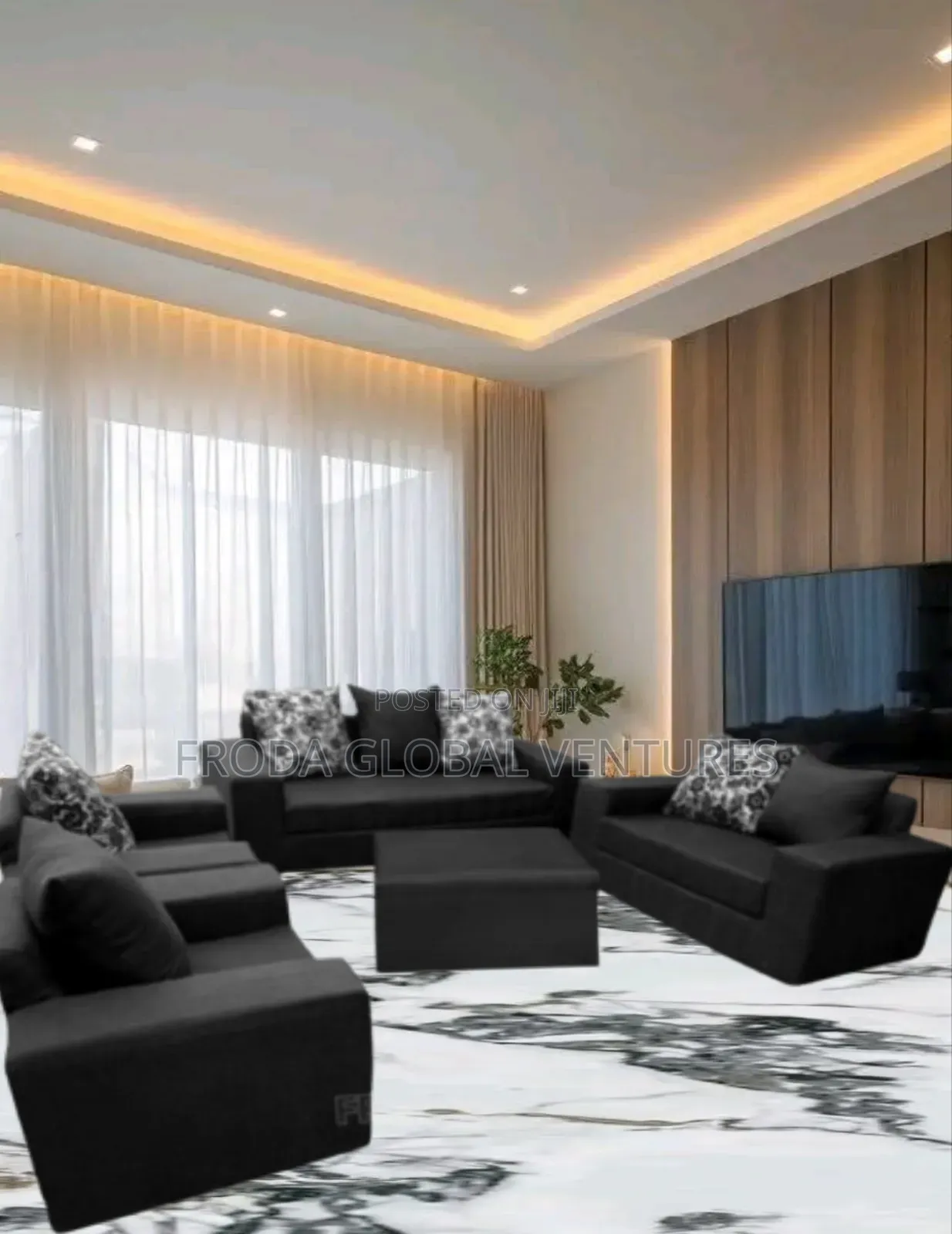 Quality Couch of 7 Seaters Sofa Chairs and Table. Ap03