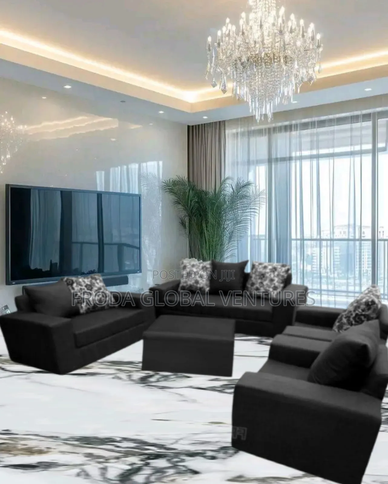 Quality Couch of 7 Seaters Sofa Chairs and Table. Ap05