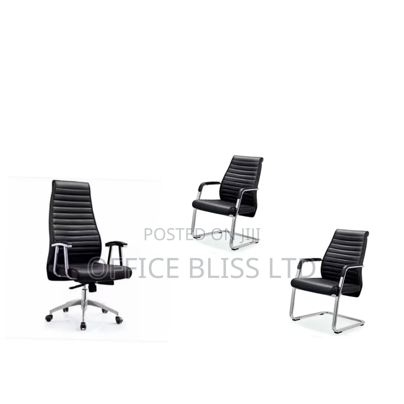Set of Executive Office Furniture-Boss Chair Vistors Chair