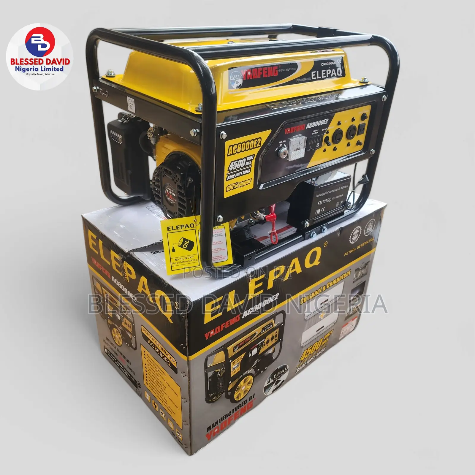 Elepaq Yaofeng Ac8000e2 4500w 100% Copper