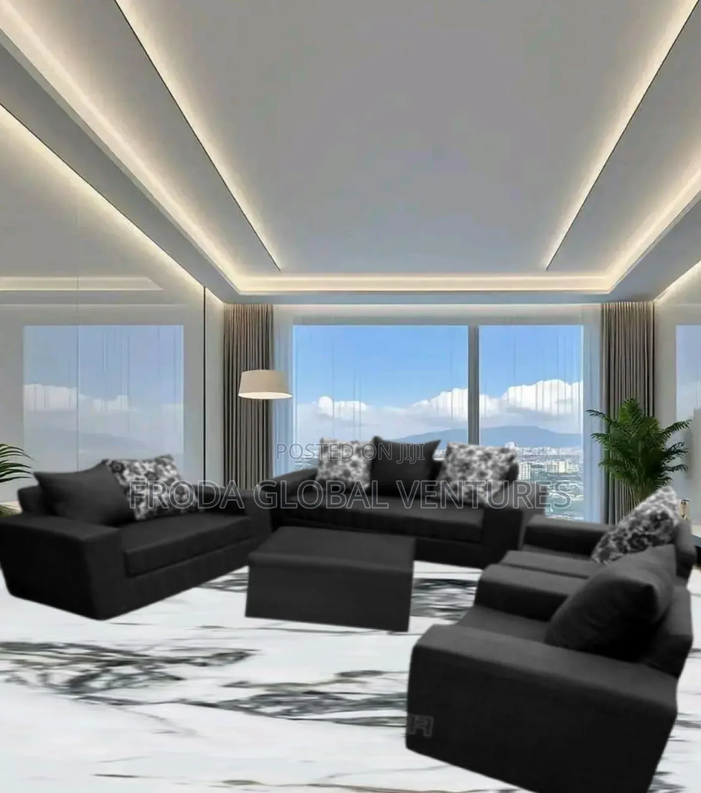 Quality Couch of 7 Seaters Sofa Chairs and Table. Ap09