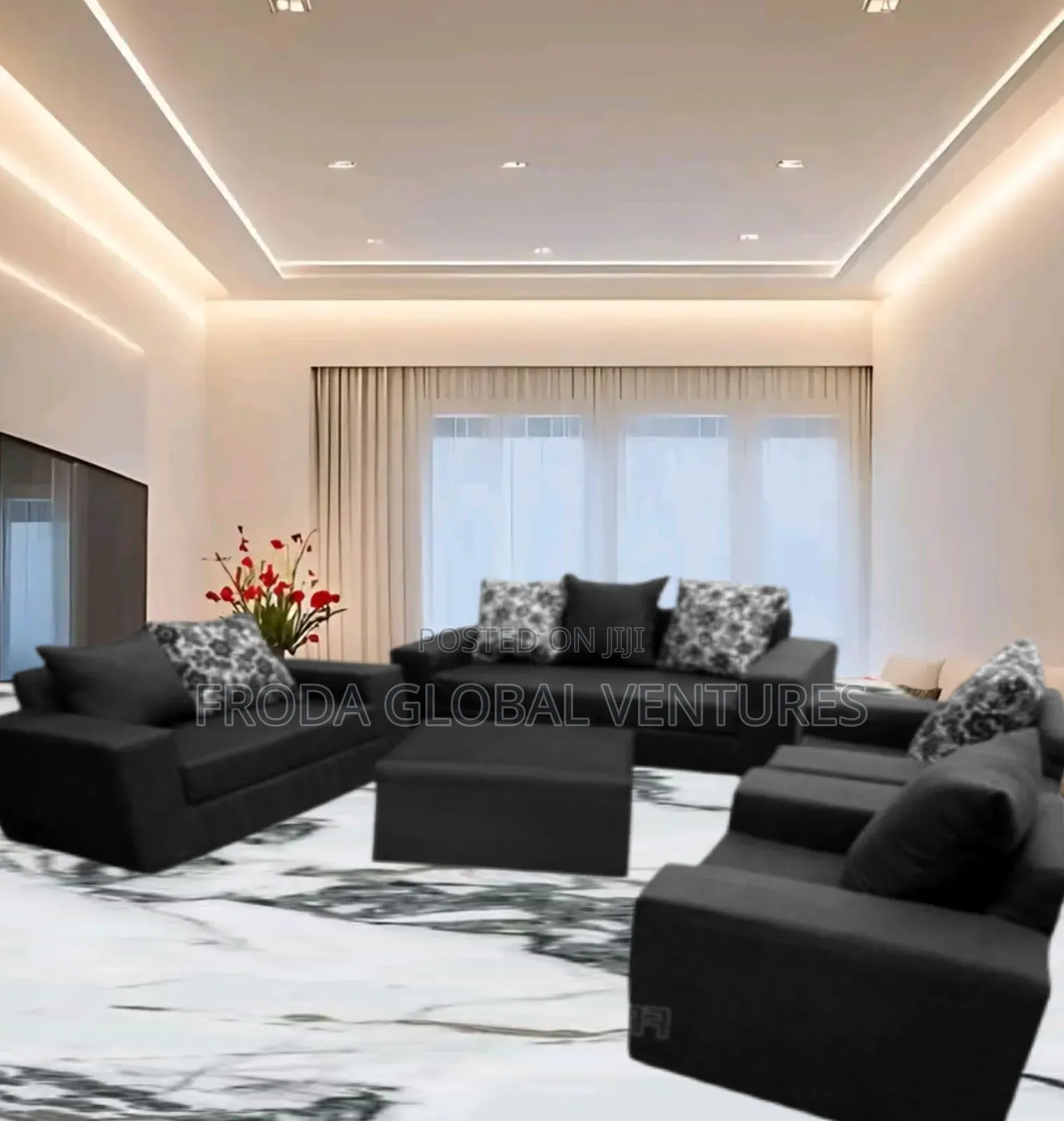 Quality Couch of 7 Seaters Sofa Chairs and Table. Ap10