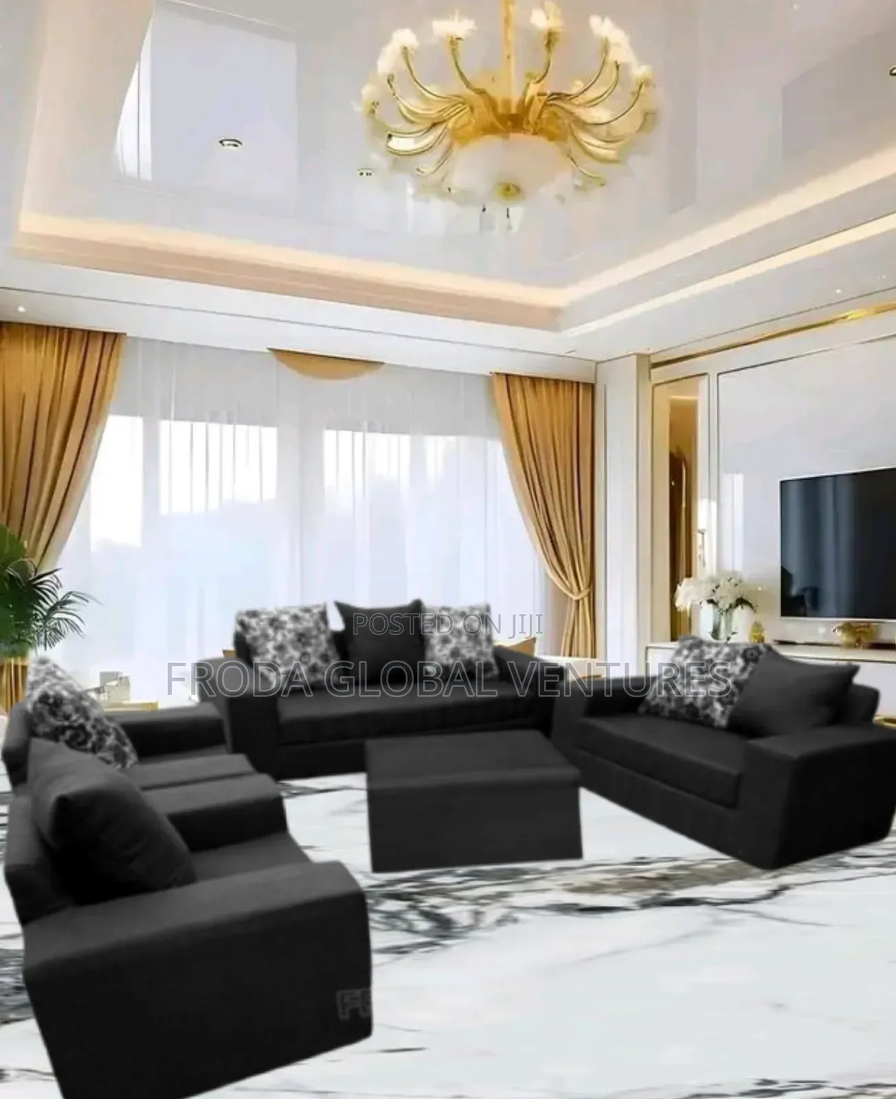 Quality Couch of 7 Seaters Sofa Chairs and Table. Ap11