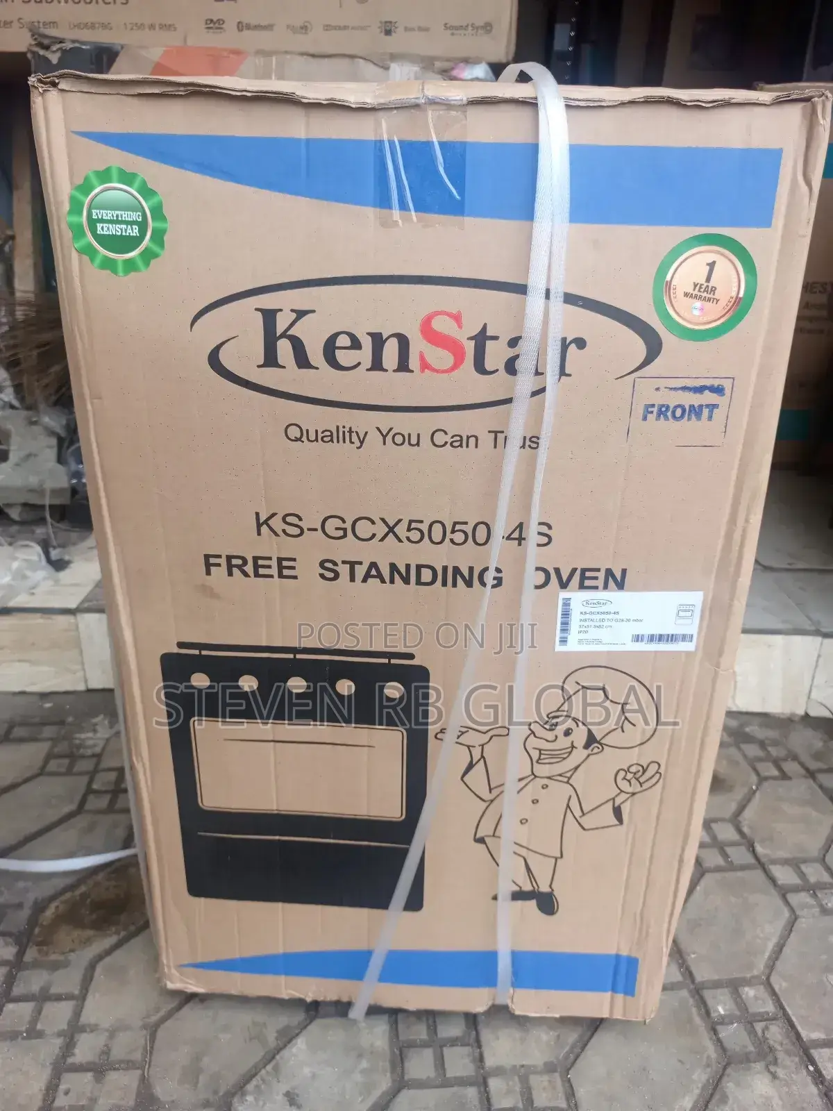 Kenstar 50x50 4 Gas Burner Standing Cooker With Oven-5050-4g