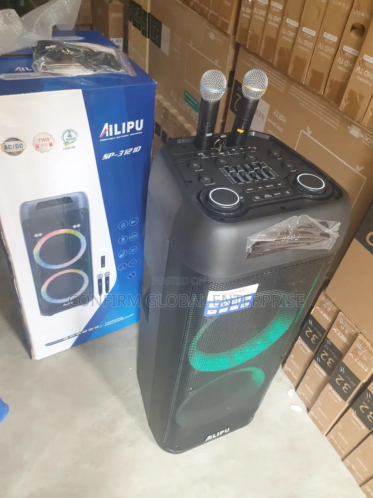 Heavy Bass Ailipu 3121d Pa System With 2 Microphone 