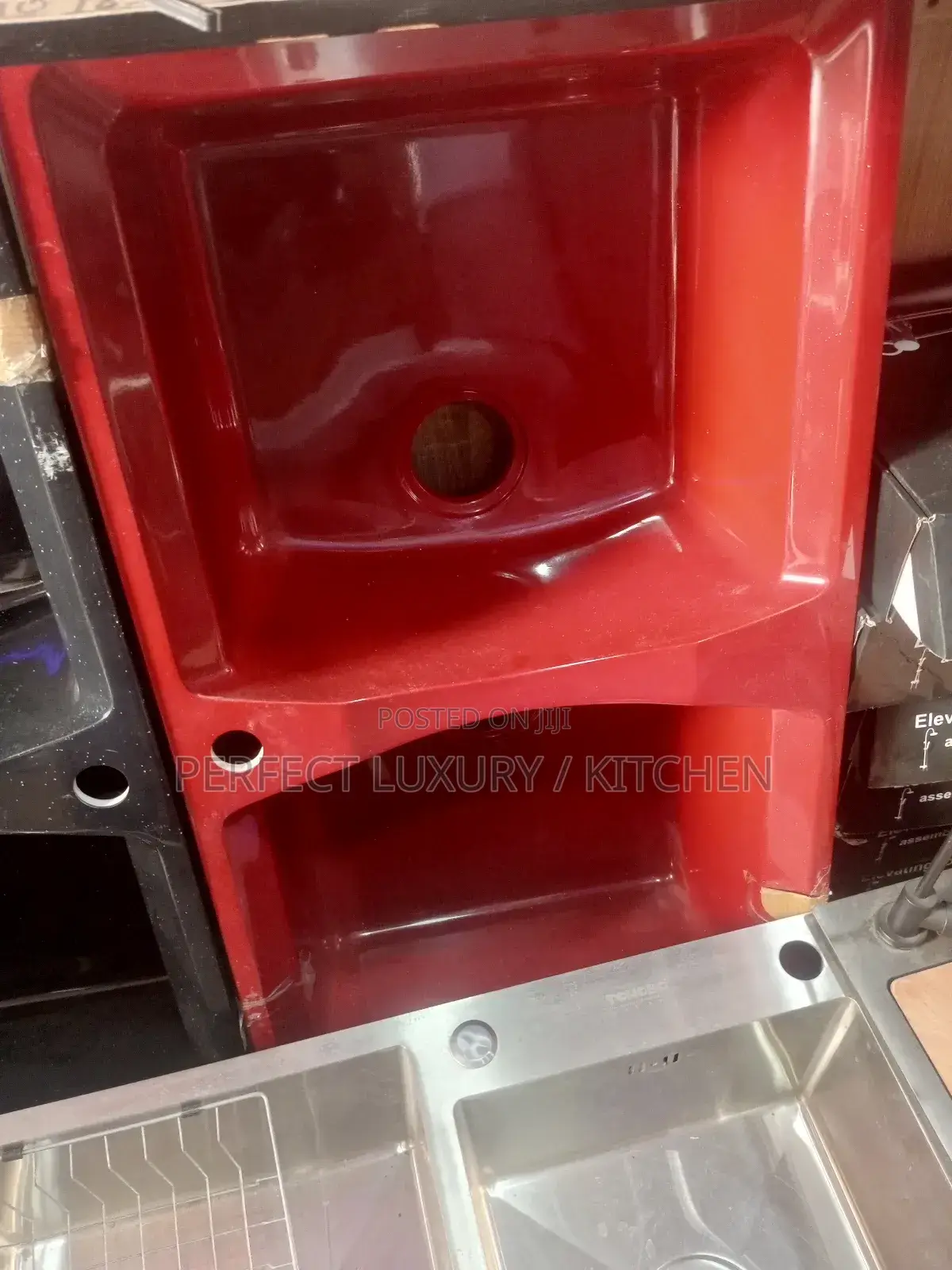 Acrylic Tray/Double Bowl Kitchen Sink