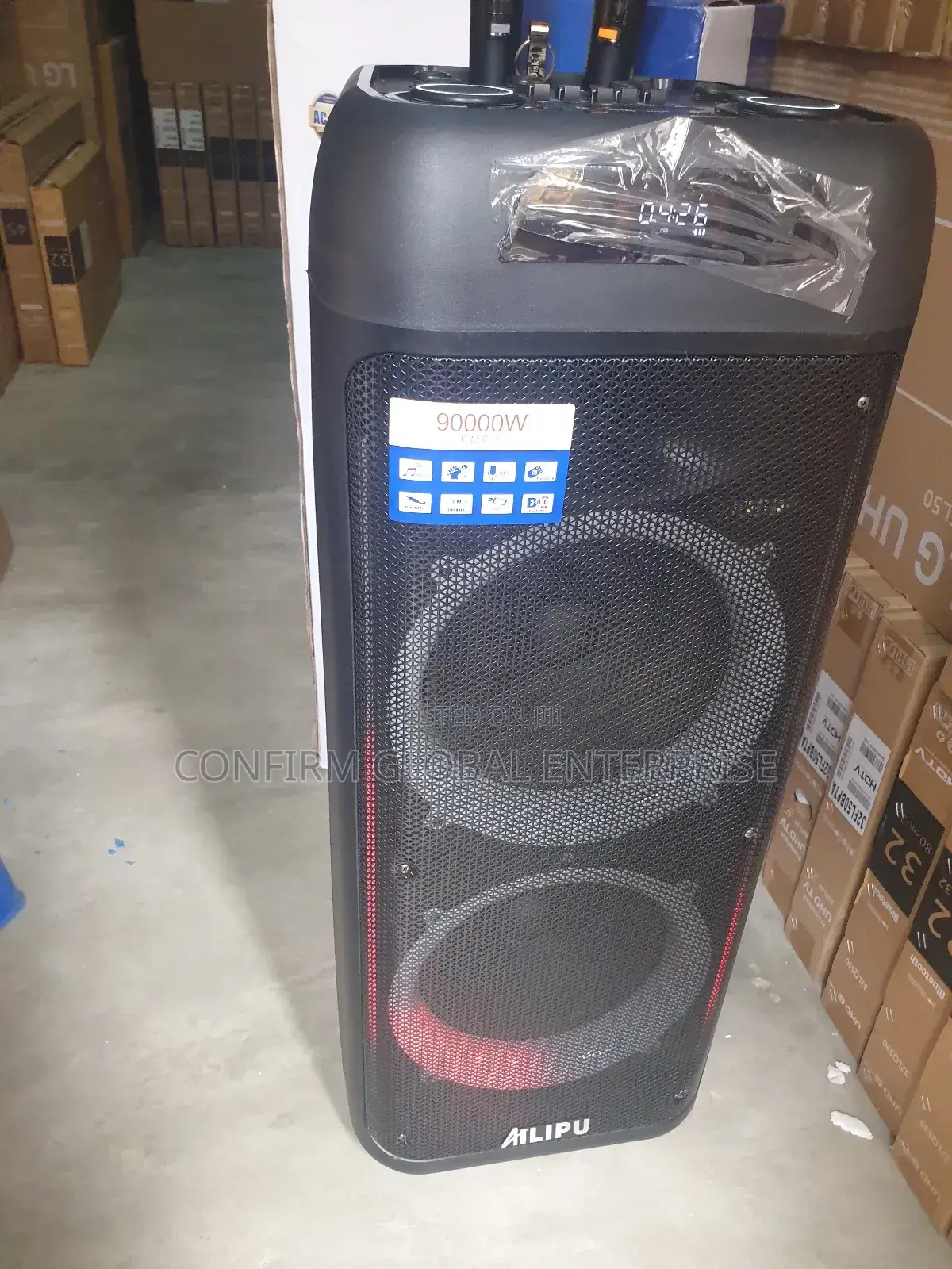 Ailipu Heavy Bass Pa System Model Sp-3121d With Microphone