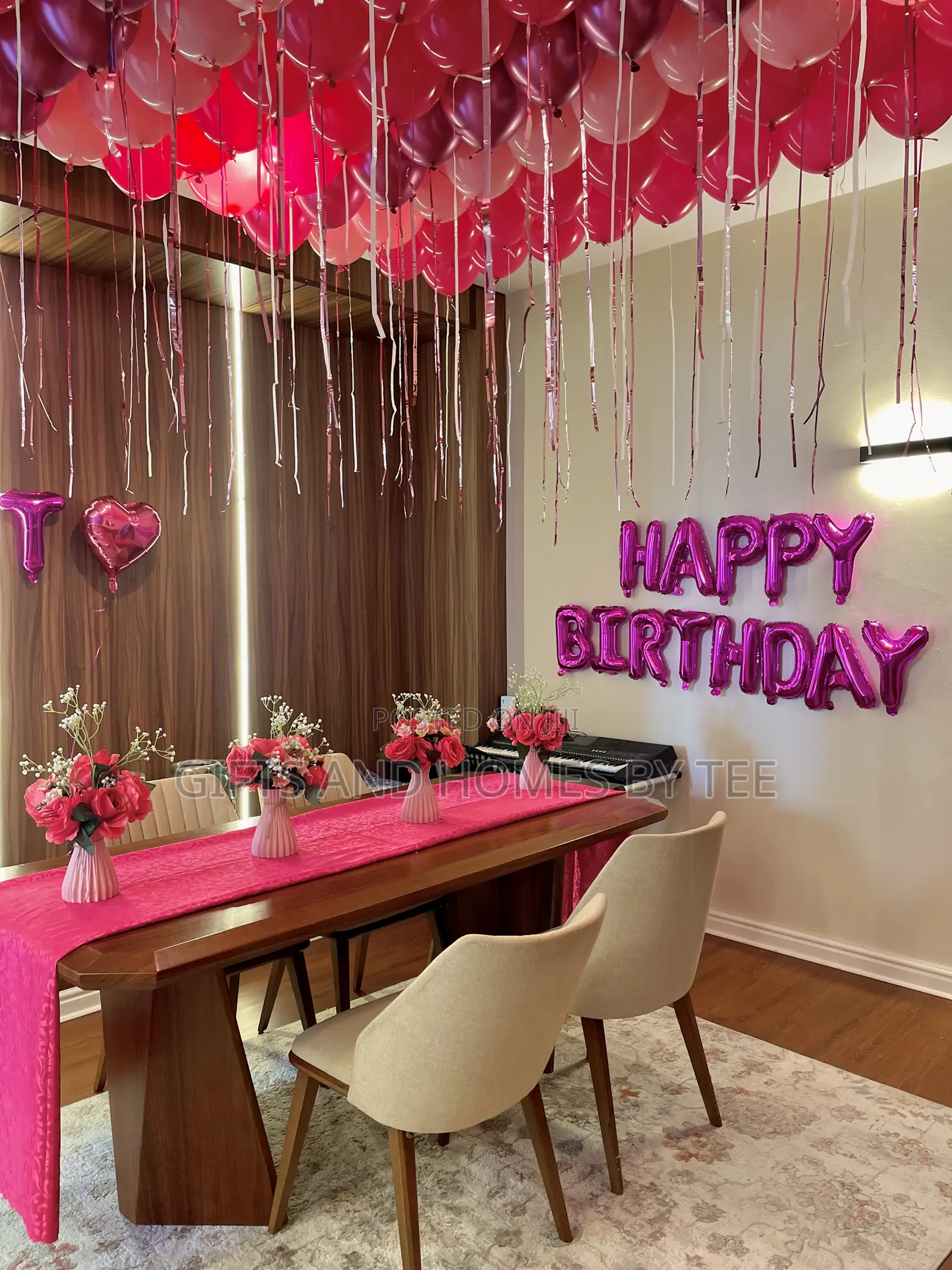 Gorgeous Pink Themed Birthday Decor