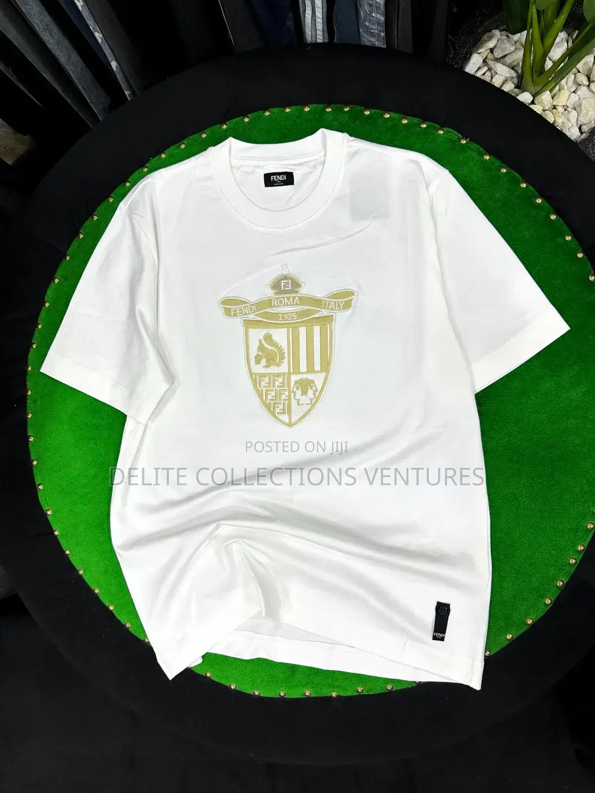 New in Fendi White Cotton T-Shirt* *Available in M-Xl