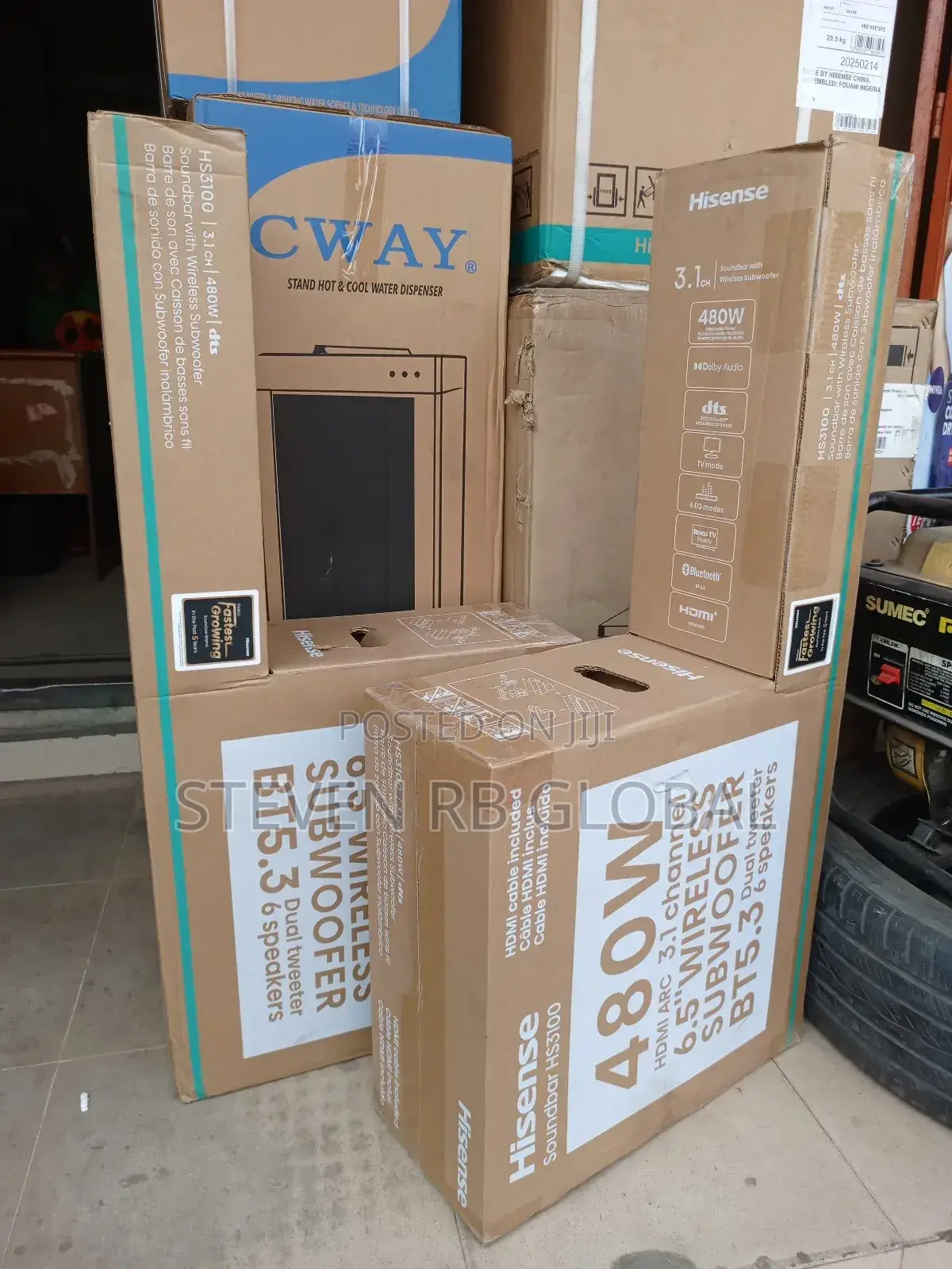Hisense 480 Watt 3.1 Inch Wireless Subwoofer Soundbar Aud310