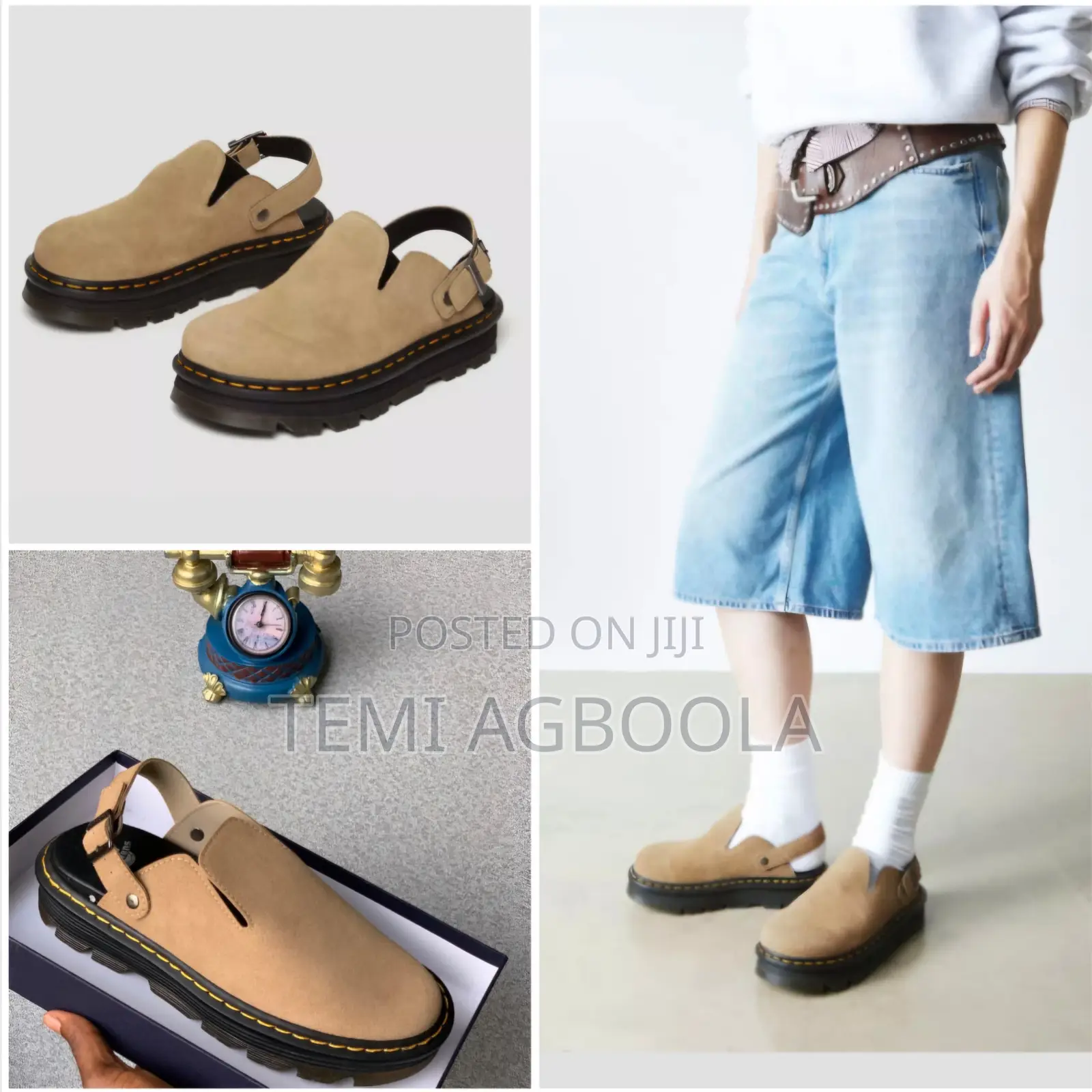 Men’S Suede Slingback Shoes