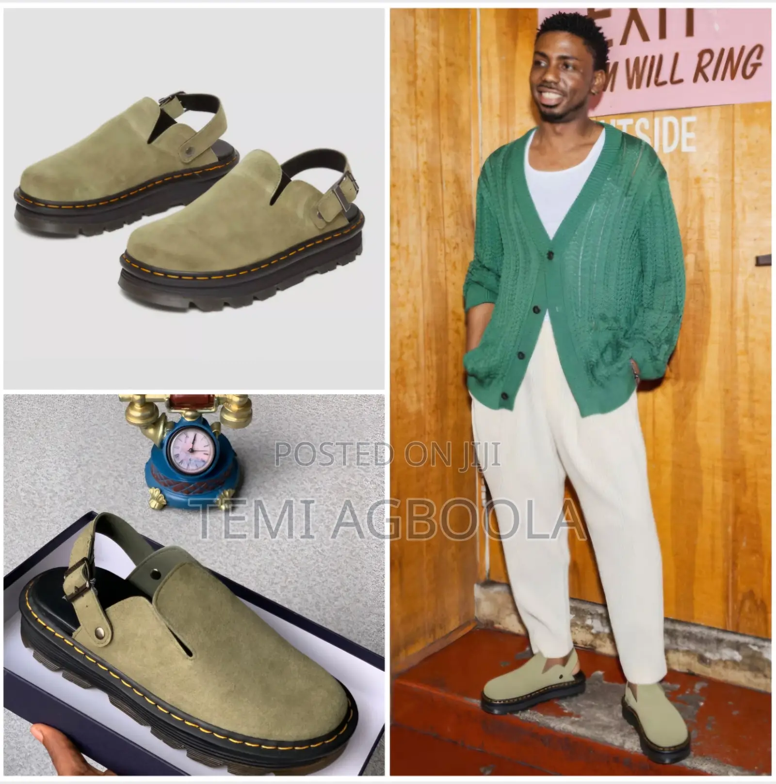 Men’S Suede Slingback Shoes