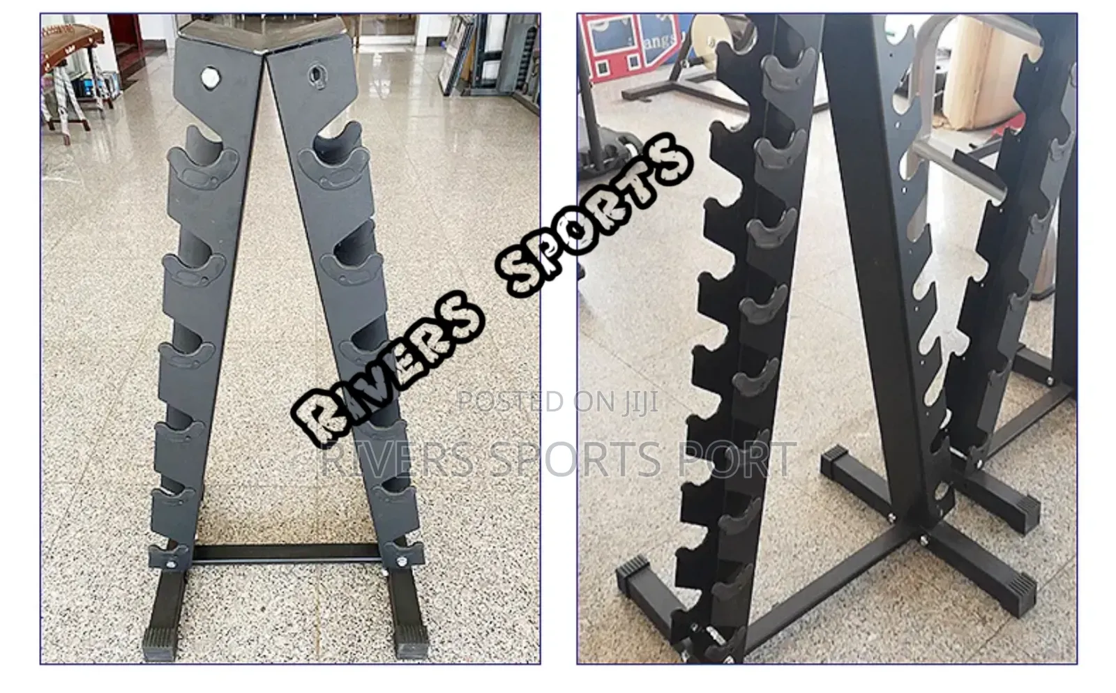 6 Tier/Step a-Frame Dumbbell Rack, 12 Dumbbell Organiser