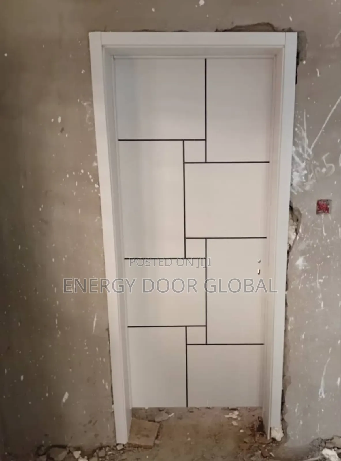 White Block 3ft/7ft Hard Interior Blended Wooden Door