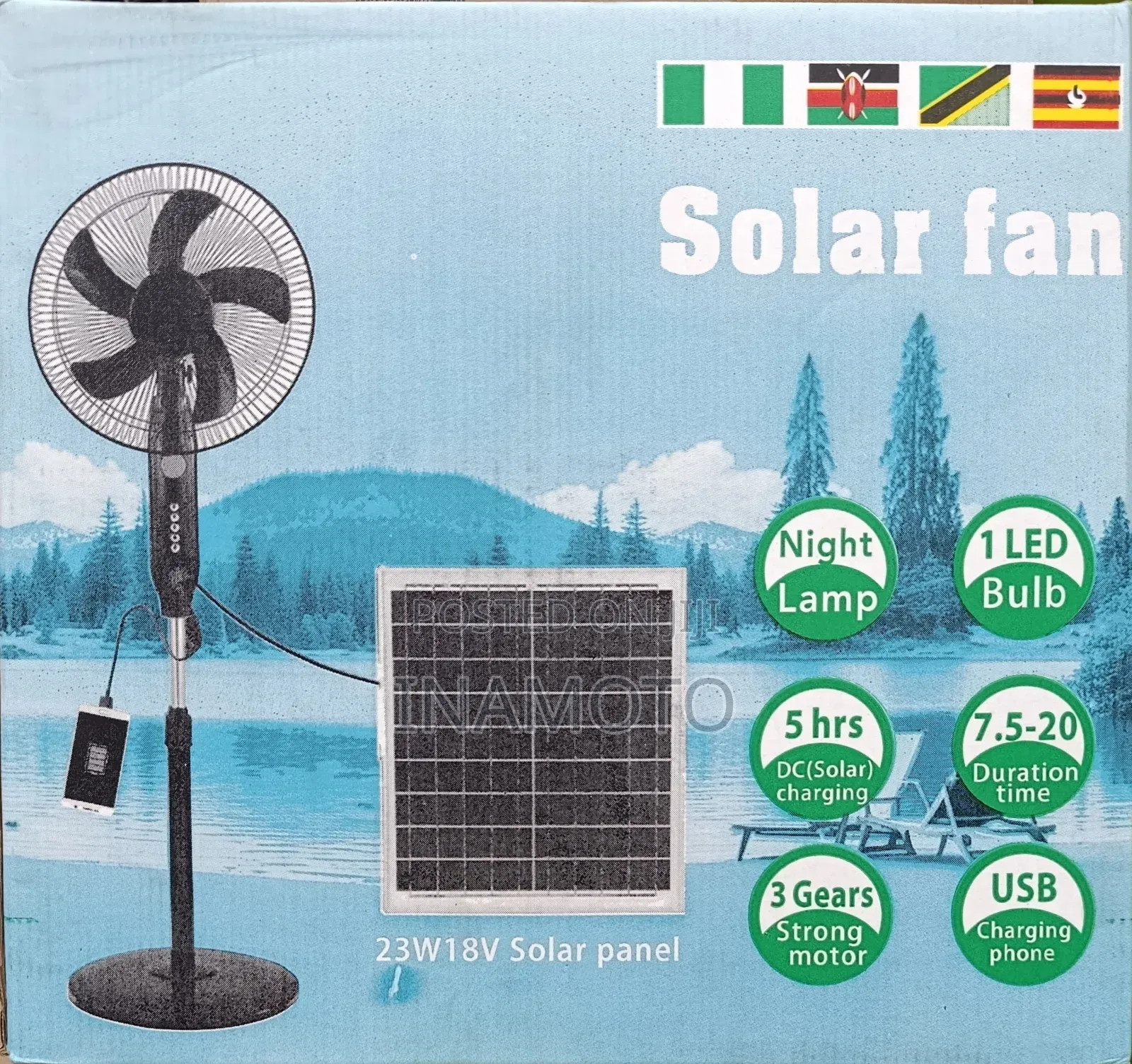 23w Solar Fan