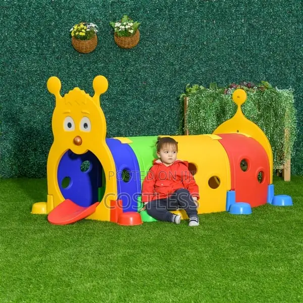 Children Caterpillar Playground Tunnel-Multicolour