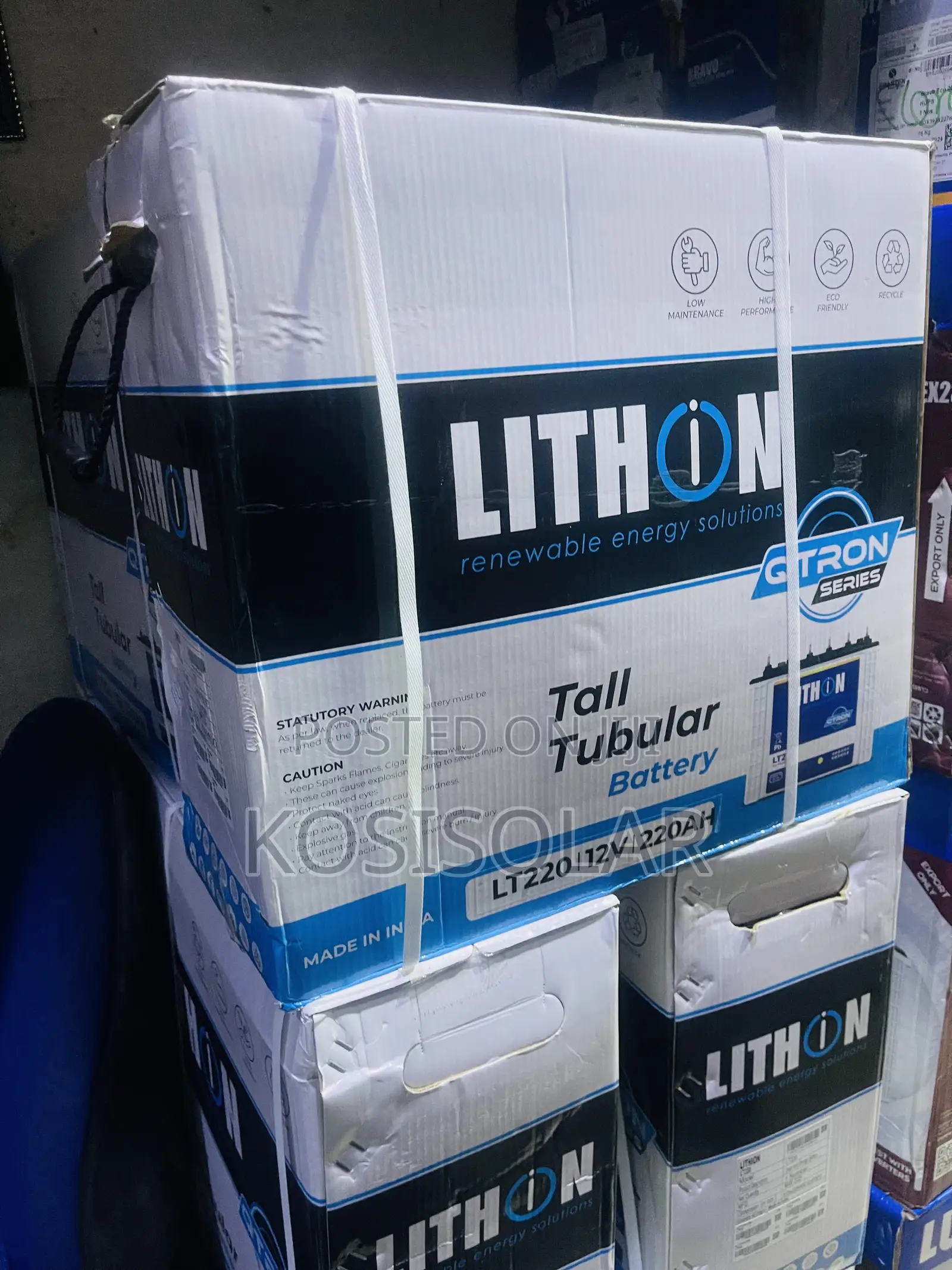 220ah 12v Lithon Tubular Battery