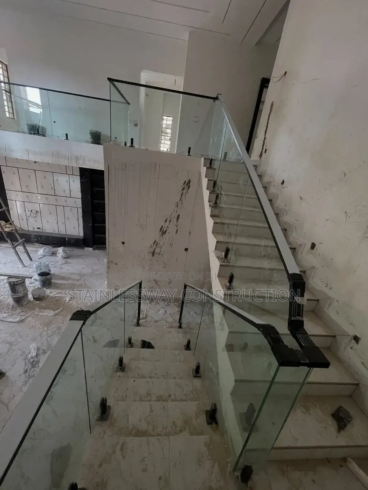 Glass Handrails With Spigot Stande