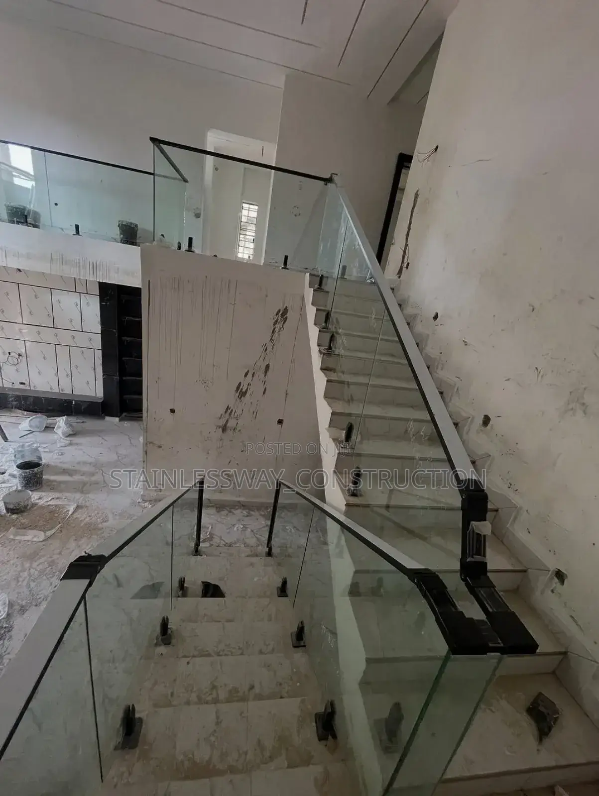 Glass Handrails With Spigot Stande