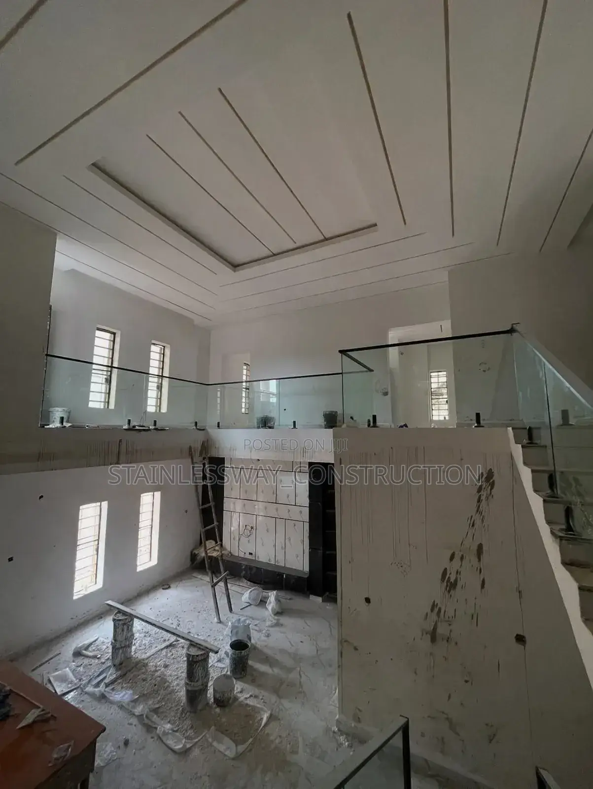 Glass Handrails With Spigot Stande