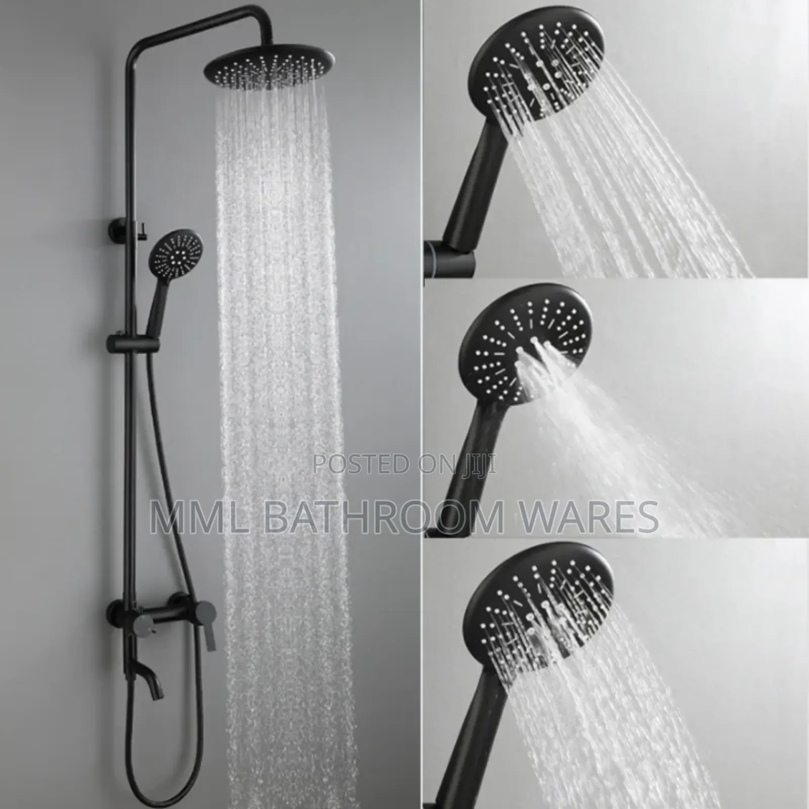 Matte Black Shower Mixer