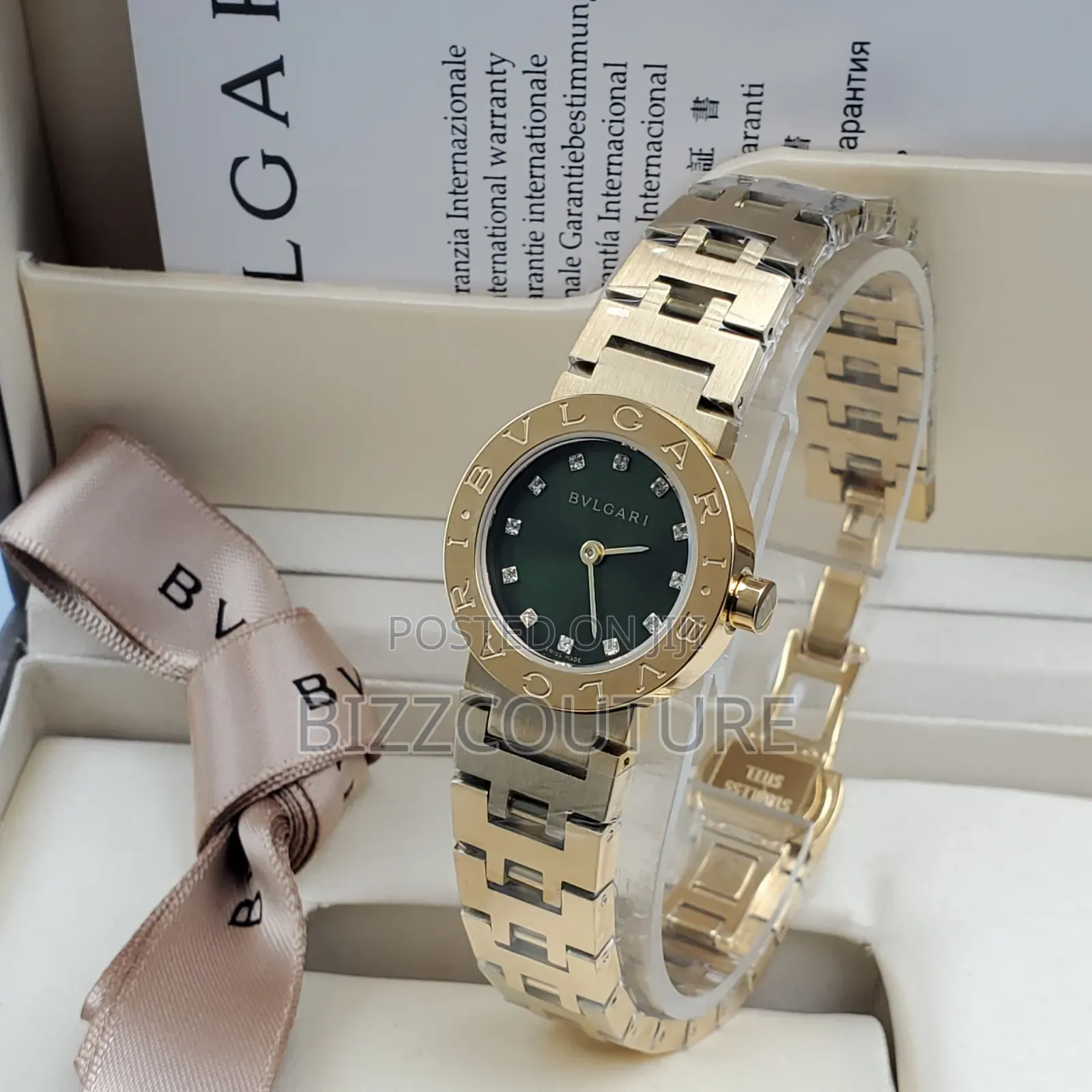 Original Bvlgari Gold Stainless Steel Women's Watch
