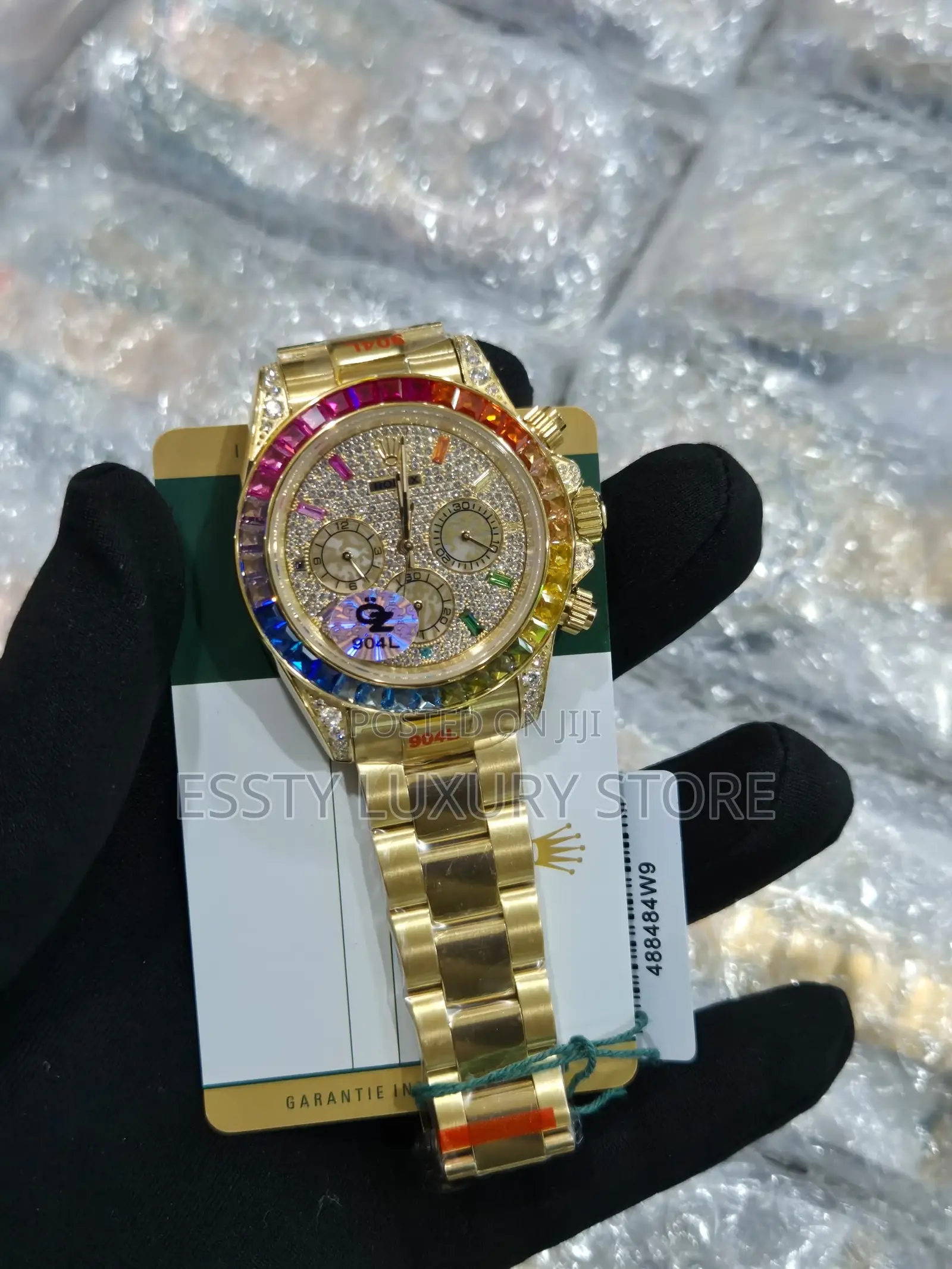 Original Quality Luxury Super Clone Daytona Rainbow Stone Rolex
