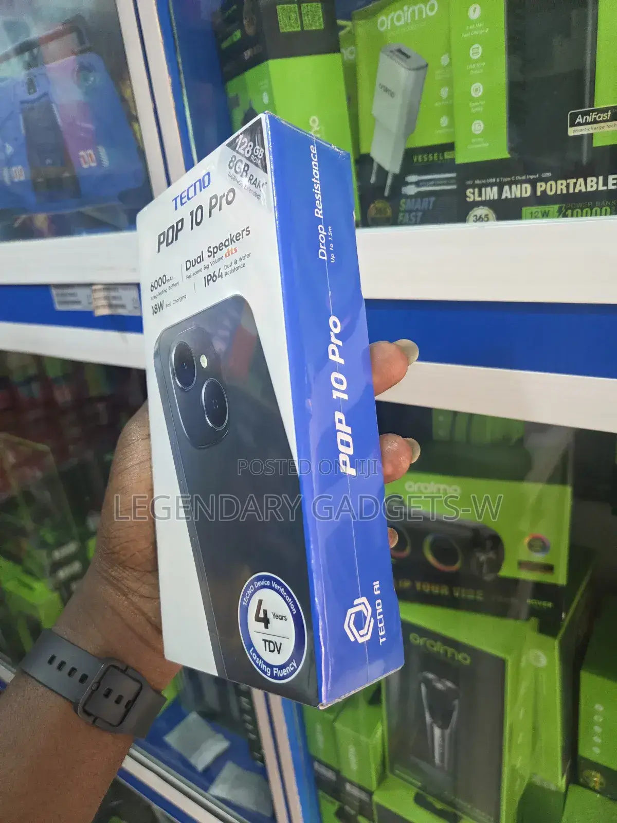 New Tecno Pop 10 128 GB Black