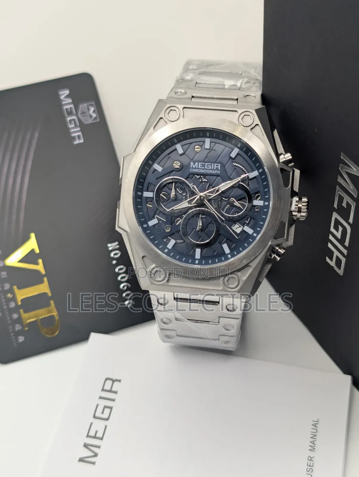 Megir Chain Working Chronograph Watches
