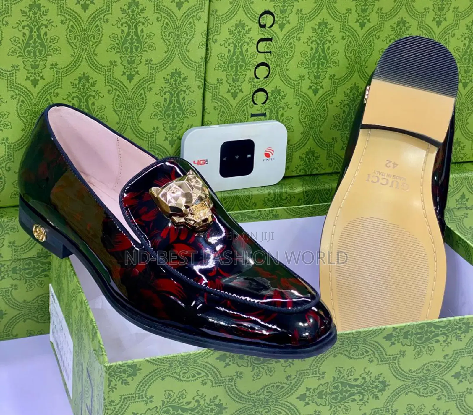 Gucci Wine Color Shoe