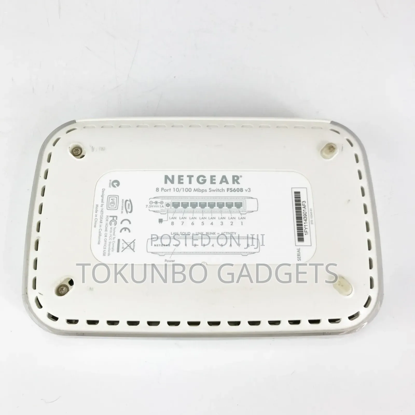 Netgear Fs608 V3 8 Port 10/100 MBPS Switch