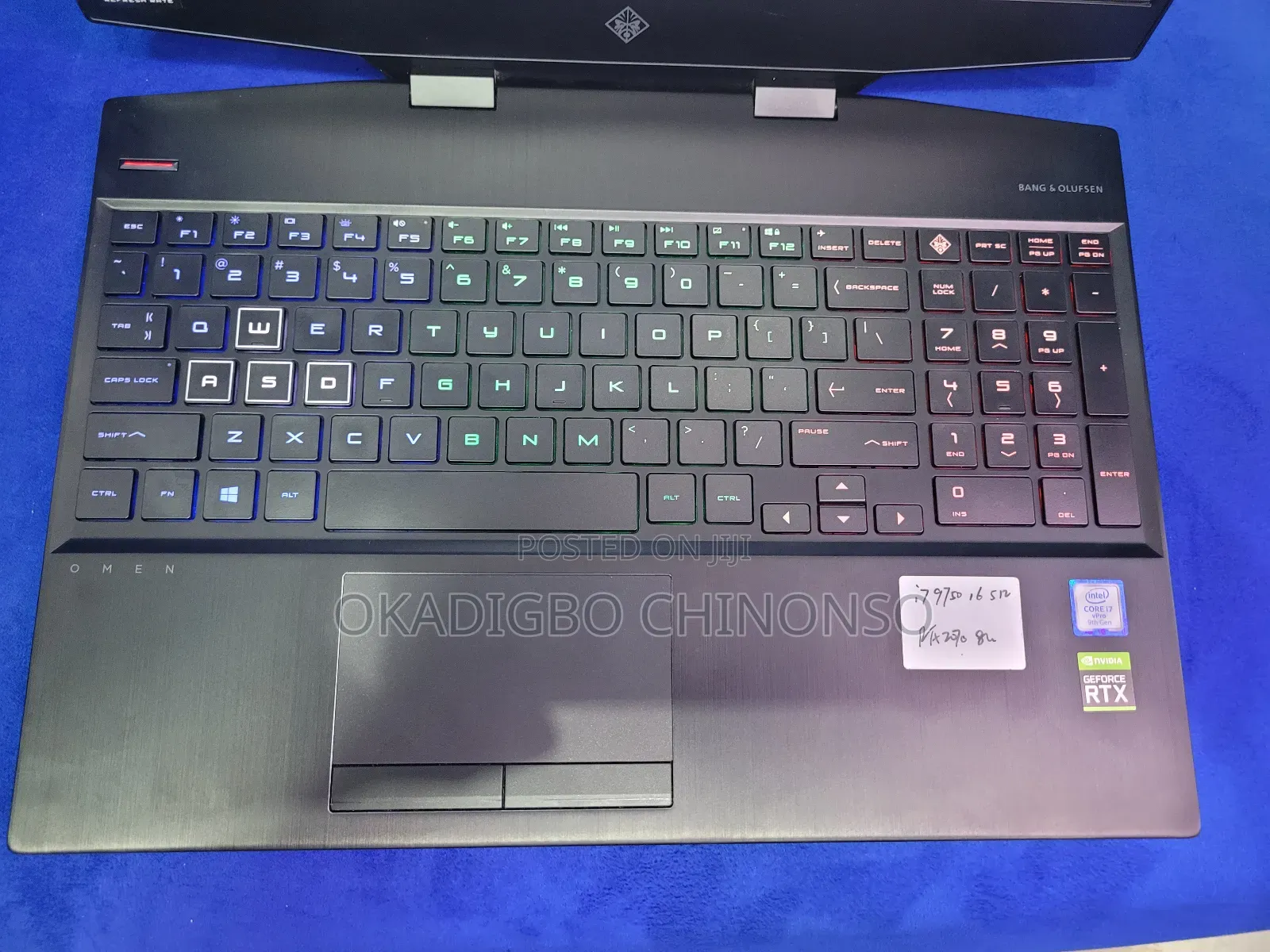 Laptop HP Omen 15-dh002nr 16GB Intel Core i7 SSD 512GB
