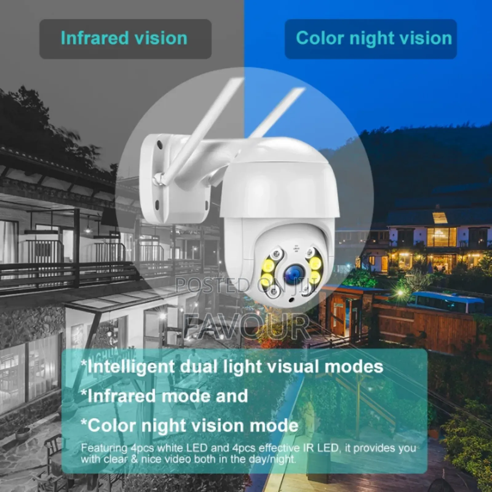 Indoor/Outdoor Wifi Smart Camera