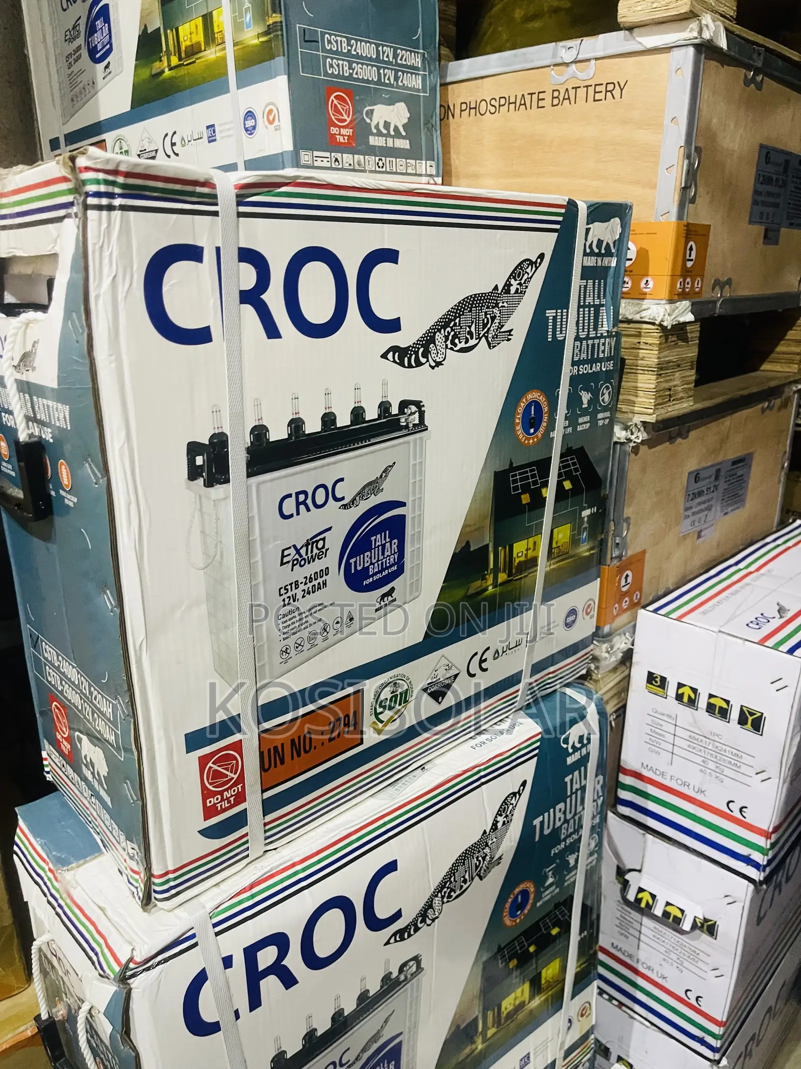 240ah 12v Croc Tubular Battery