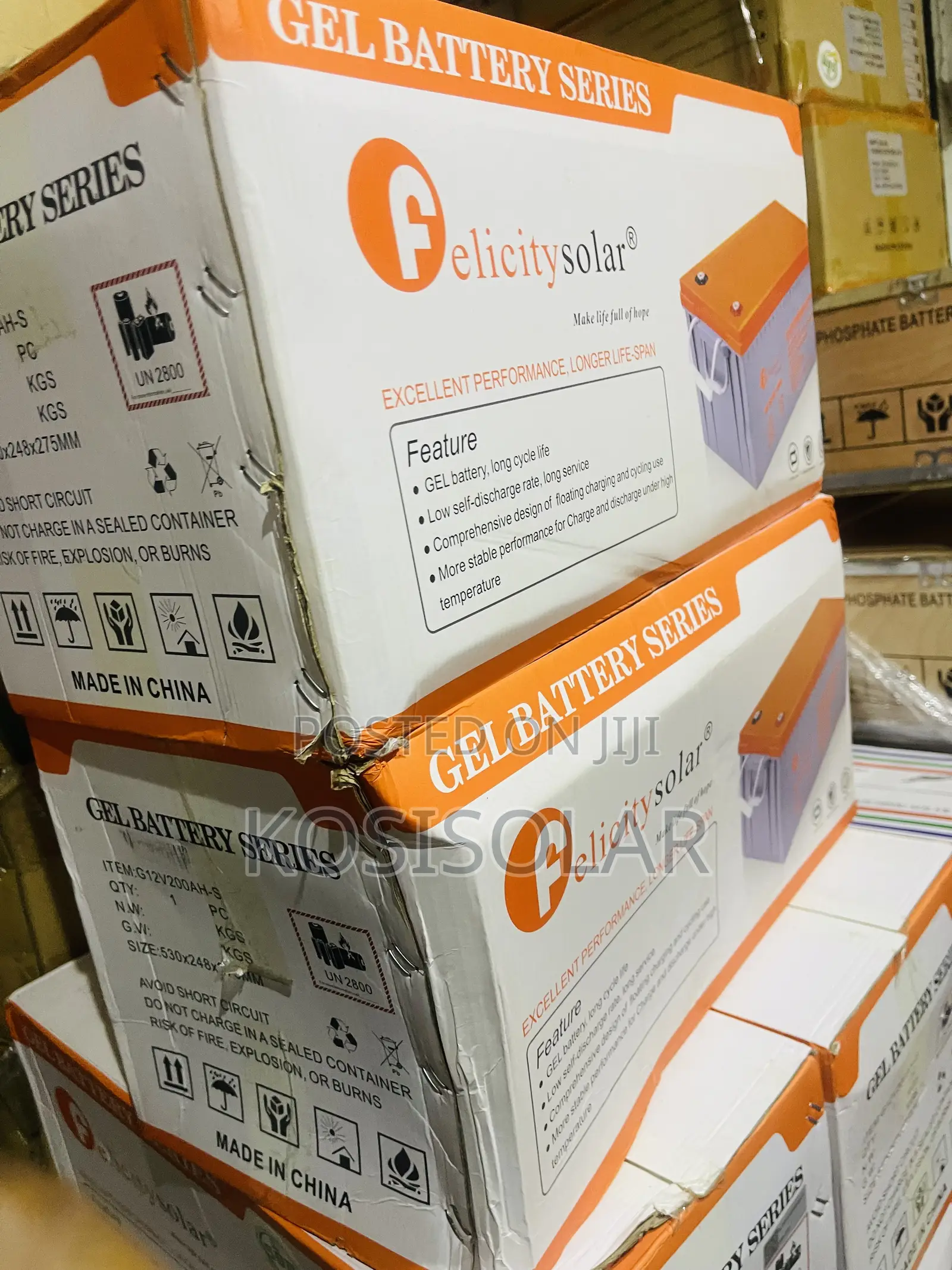 200ah 12v Felicity Gel Battery
