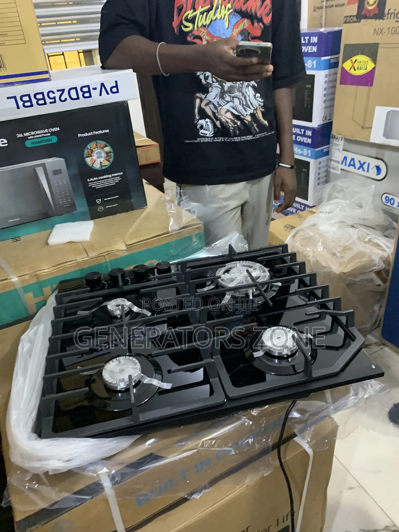 Homestar Mg‐4605 Built‐In Gas Hob Cooker – 4 Gas Burners