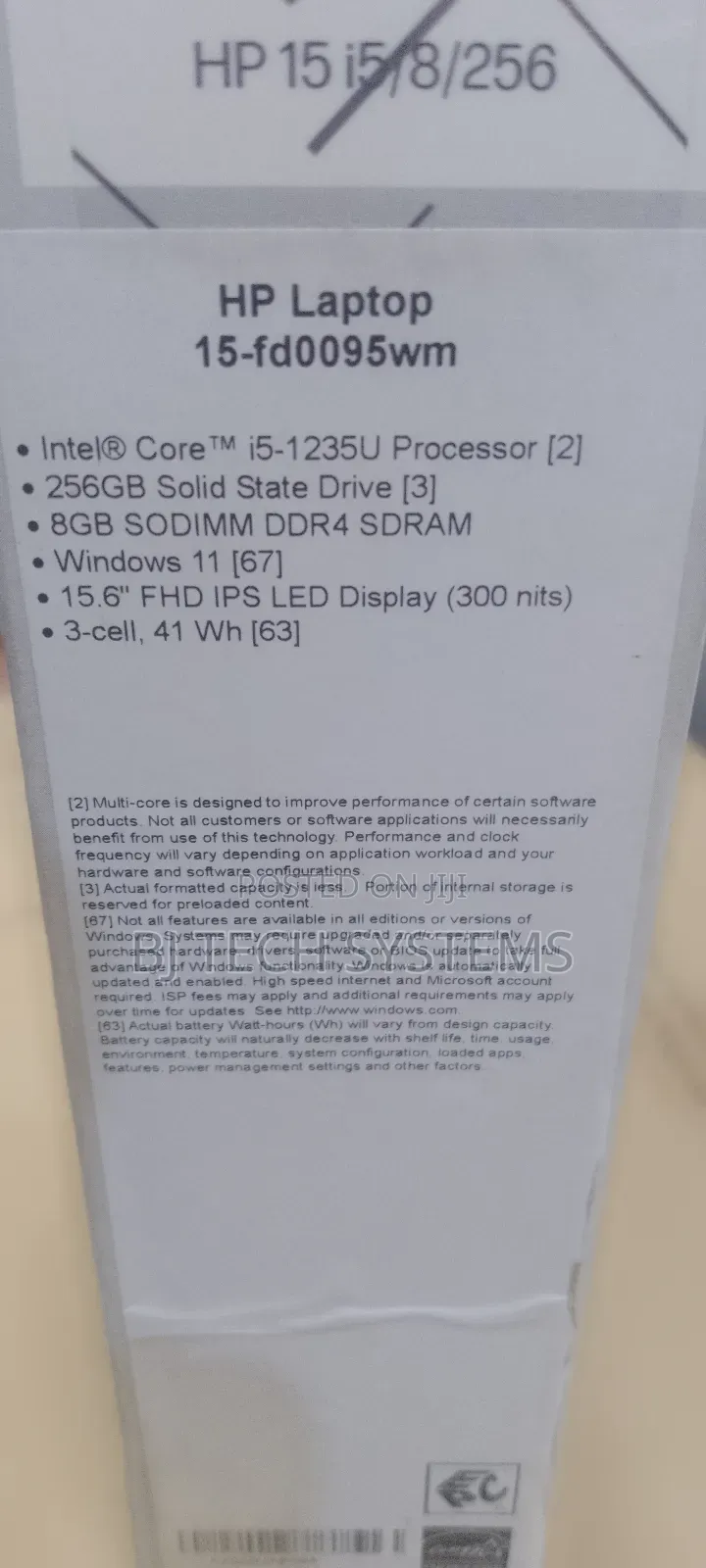 New Laptop HP 15 8GB Intel Core I5 SSD 256GB