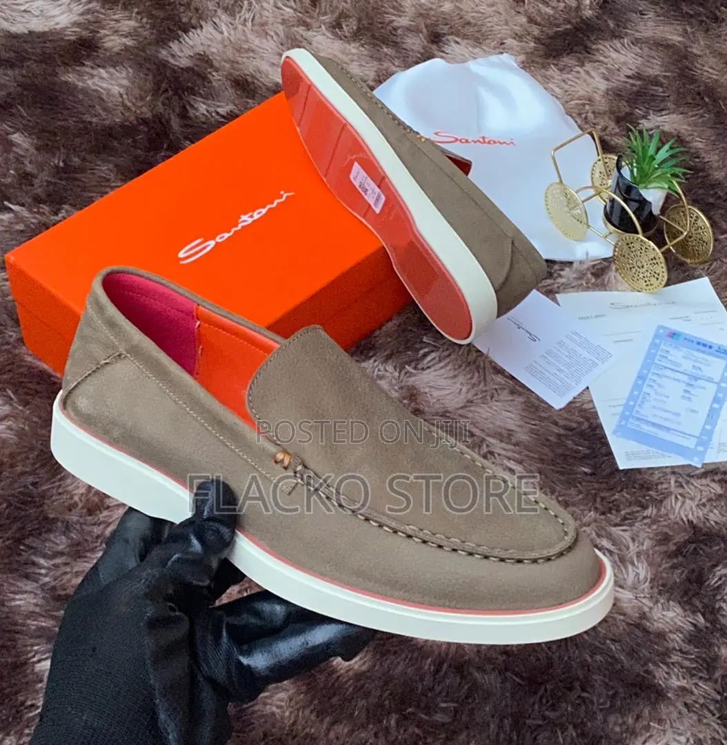 Original Santoni Suede Casual Sneakers