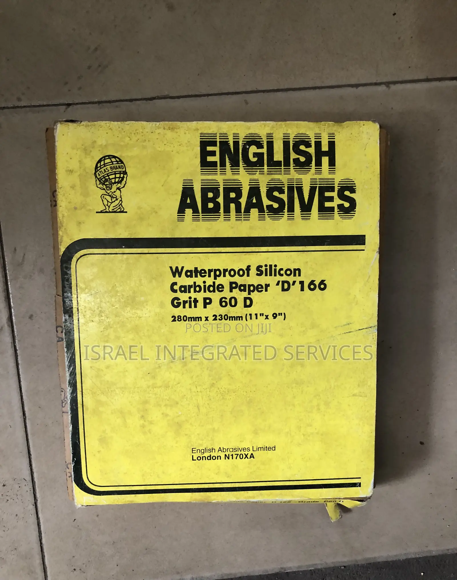 Carbide Paper P60 D 280 X 230 Mm (11” X 9”)50 PCS