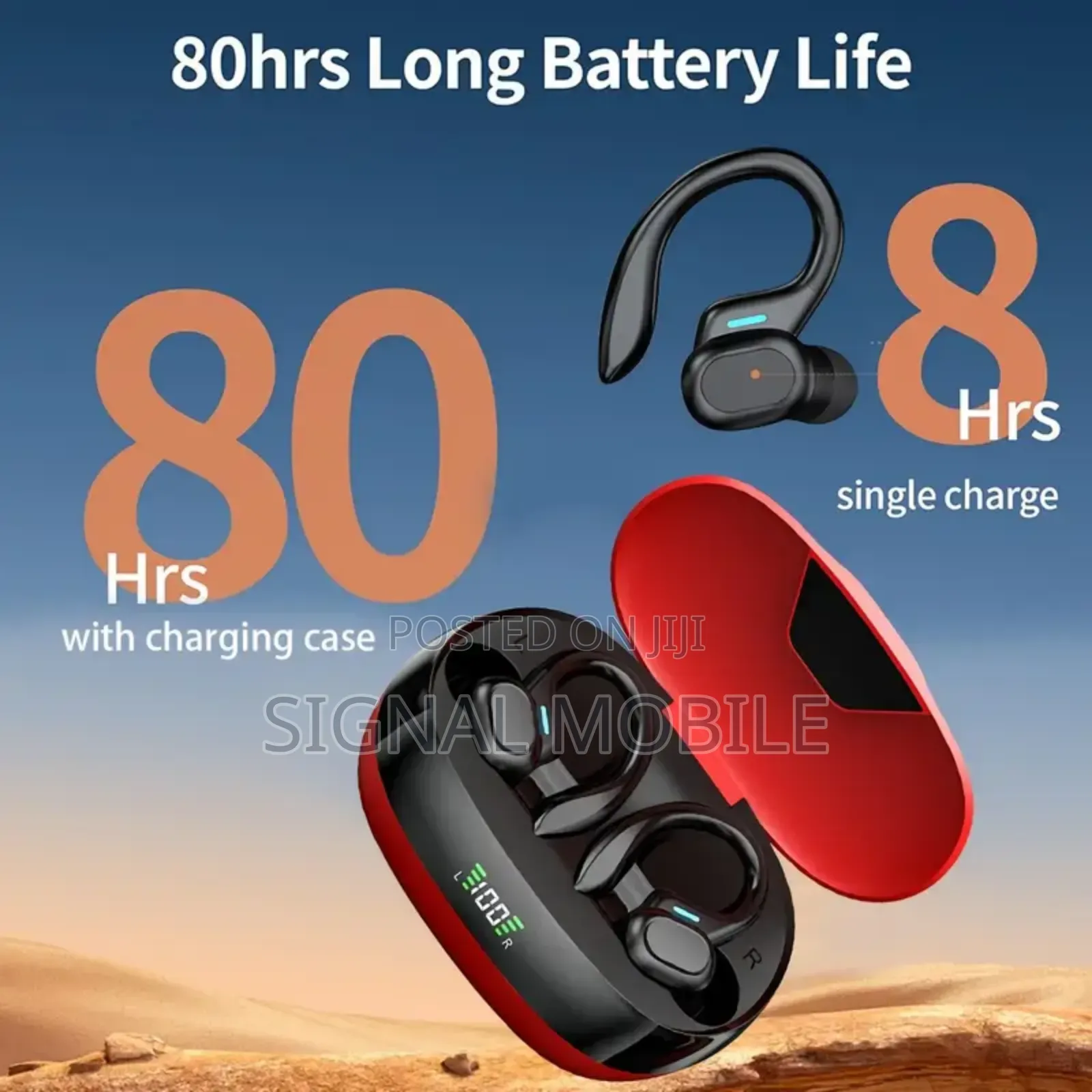 In-Ear Sport Earhook 4 Mics Hd Call Touch Control Earbud