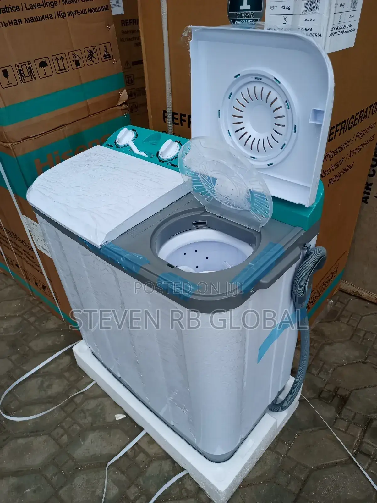 Hisense 7.5kg Twin Tub Washing Machine Wsqb753