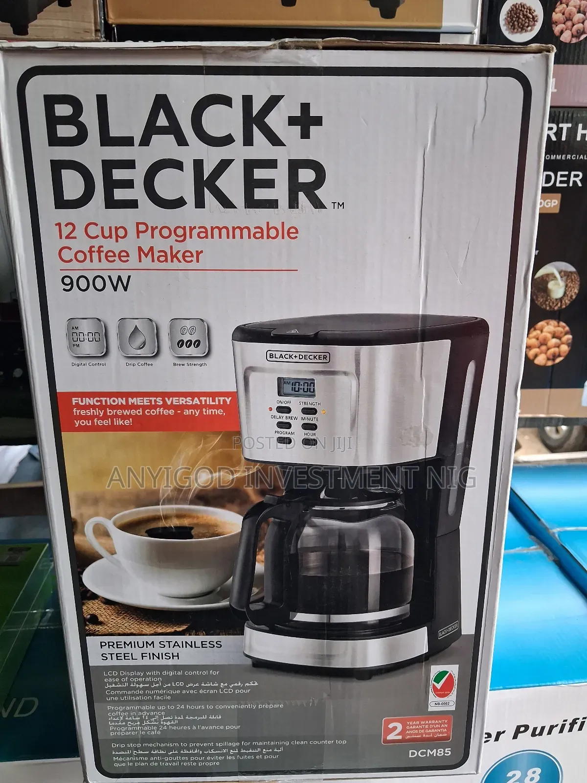 12 Cups Black and Decker Coffee Machine 900watts