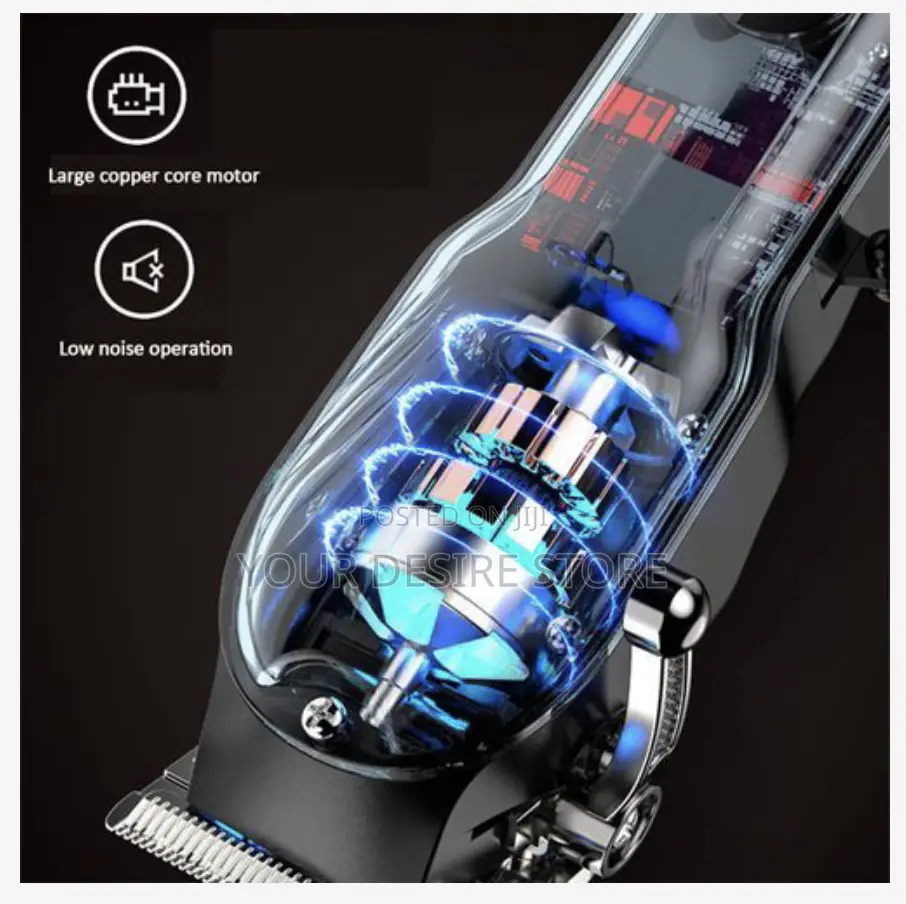 Mens Hair Clippers Kit for Barber With Led Display