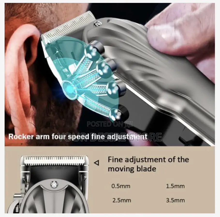 Mens Hair Clippers Kit for Barber With Led Display