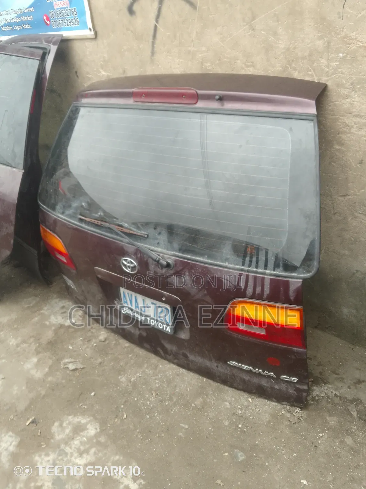 Toyota Sienna 1999 To 2002 Model Complete Boot